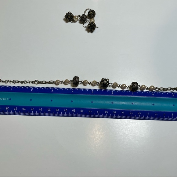 Perch Jewelry Set: Necklace, Bracelet & Pierced Earrings - Picture 11 of 12